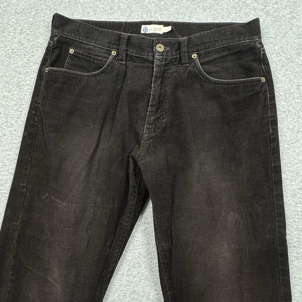 J. Crew Dark Brown Corduroy Pants Mens 33x32 VTG‎ Style Classic Casual Grunge